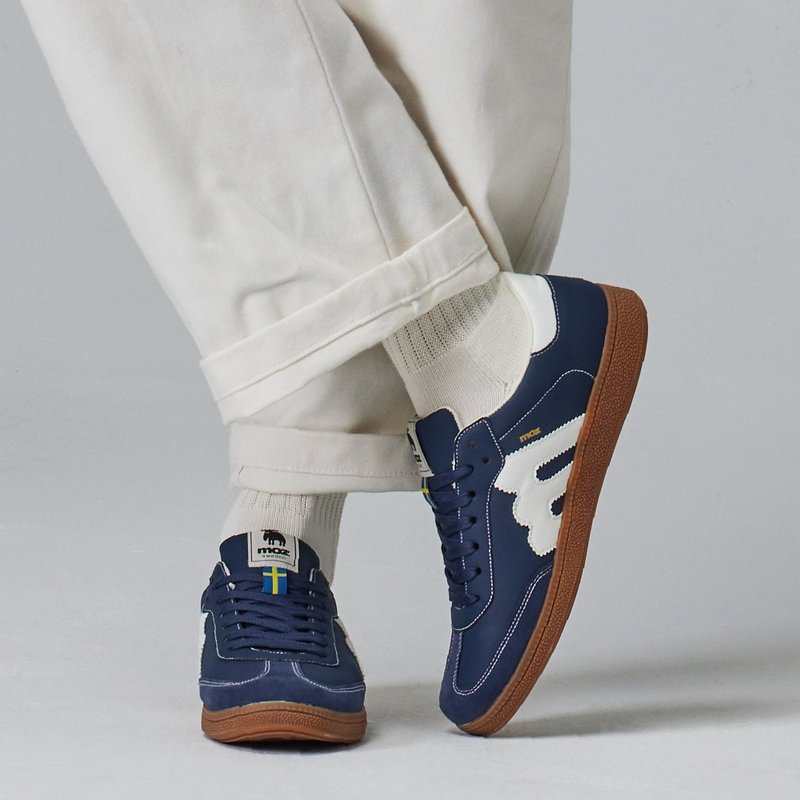 moz瑞典 驼鹿 经典再现 复古 德训鞋 (复古蓝) - 其他 - 橡胶 蓝色