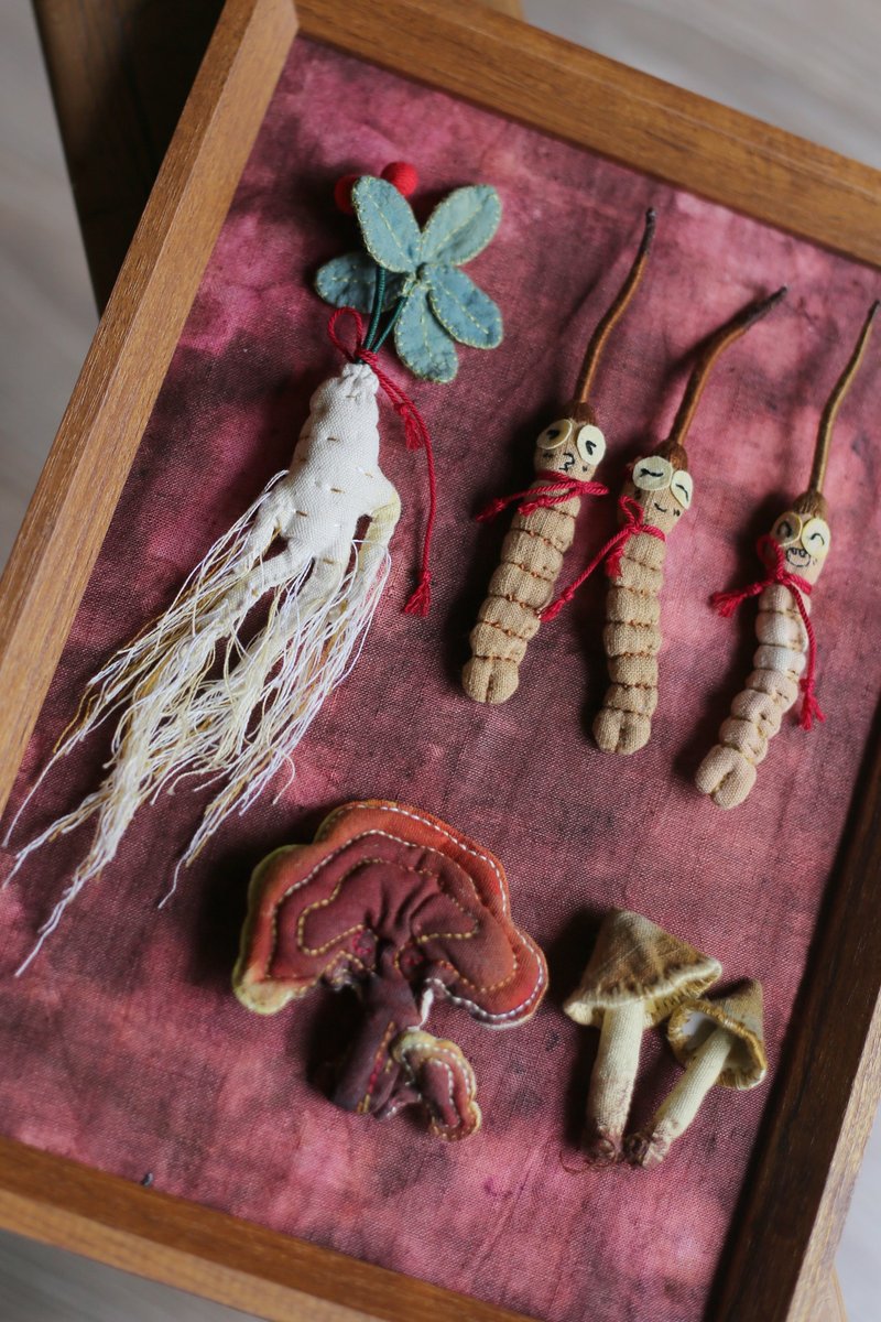 壹染指原创手缝布艺 | 中药材系列 | 客制 - 摆饰 - 棉．麻 多色