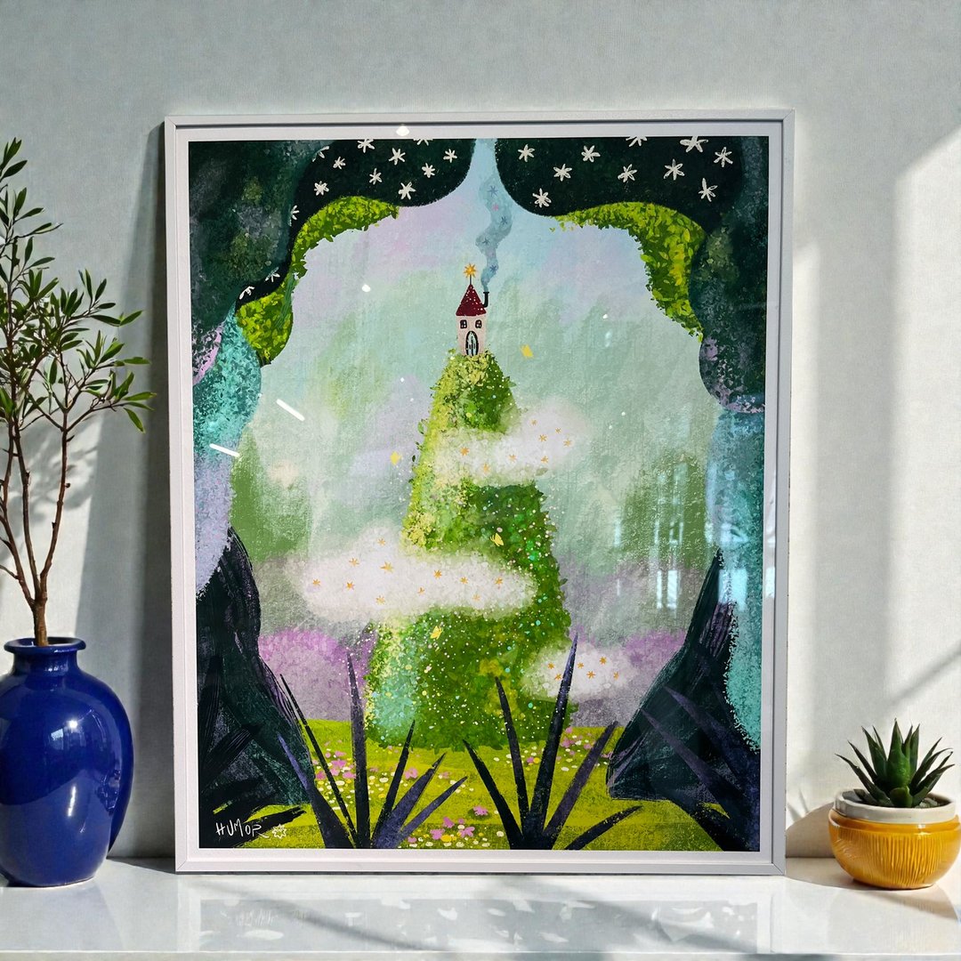 兴起发光 Rise and shine\ 艺术微喷复制画 \ 含框 - 海报/装饰画/版画 - 纸 多色