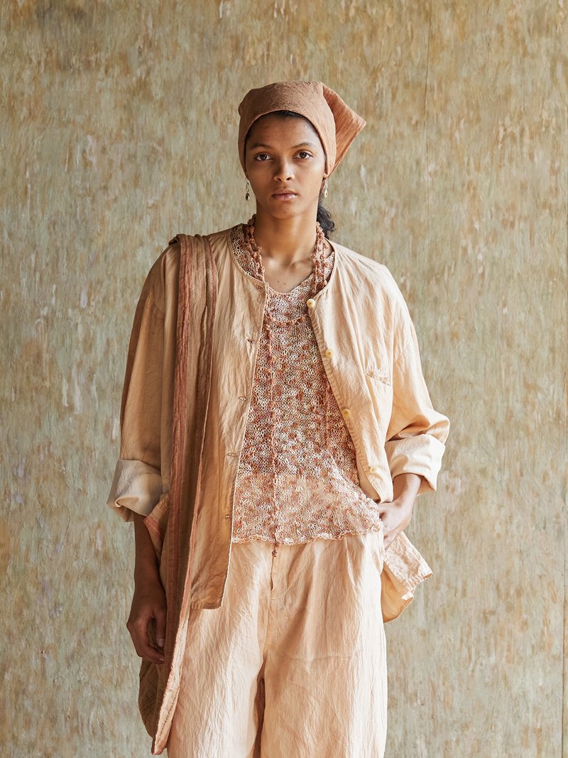 复古文青 纯棉植物染外套 休闲上衣 - 女装上衣 - 其他材质 