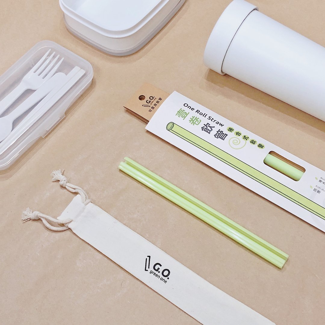 【Good Design Award金奖】卷合式环保吸管 - 壹卷饮管 - 环保吸管 - 塑料 黄色