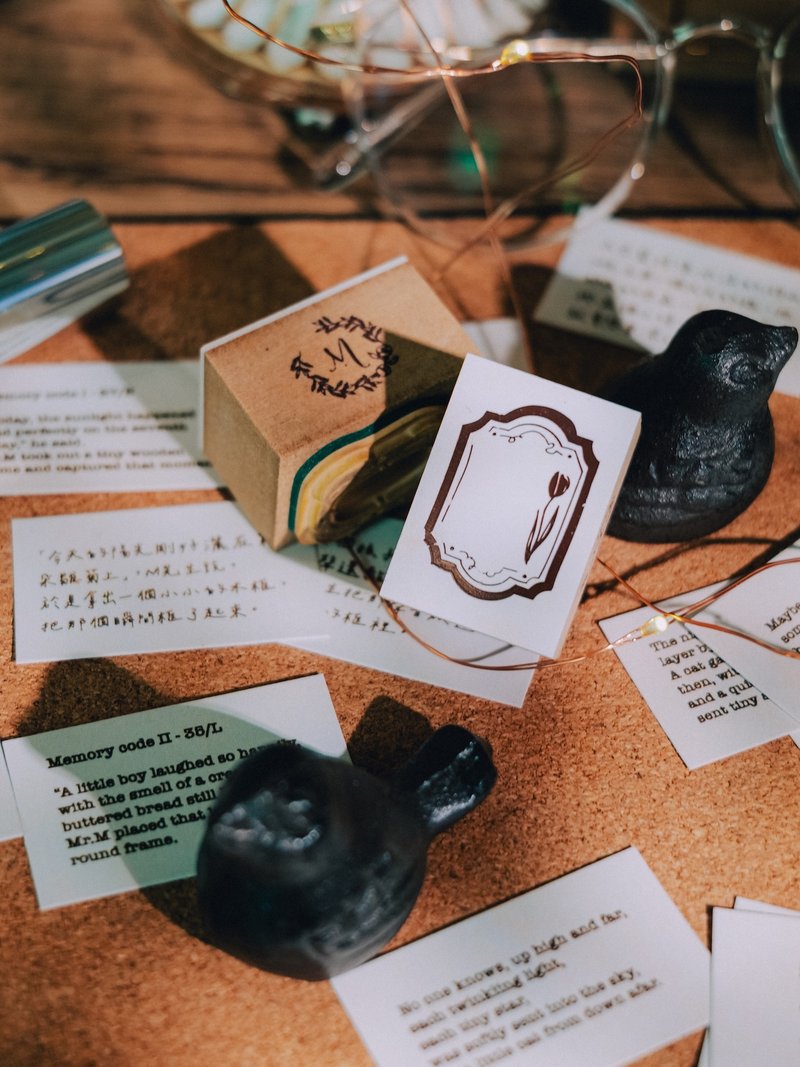 收藏家M先生 - 郁金香门牌 压缩木印章 - 印章/印台 - 木头 