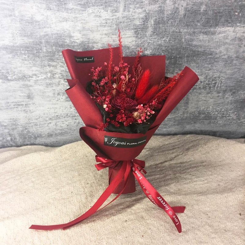  // 恋爱微醺 //红色系太阳玫瑰干燥花束/情人礼 姊妹礼 生日礼 - 干燥花/捧花 - 植物．花 红色