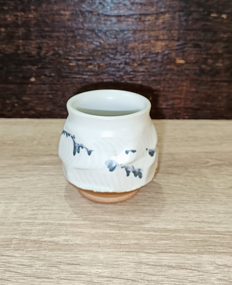 汝窑手作刀削杯-莺歌李玟睿 - 茶具/茶杯 - 陶 