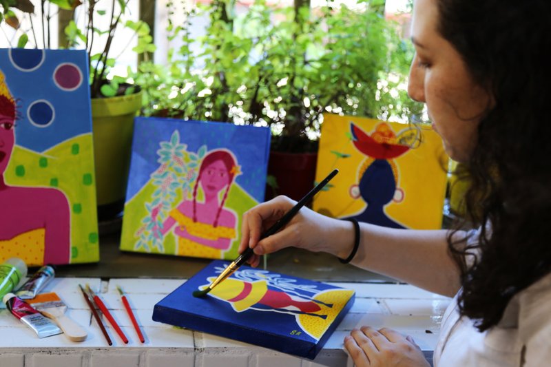 哥伦比亚风情绘画| 异国艺术 在台湾也能环游世界 - 插画/绘画/写字 - 其他材质 