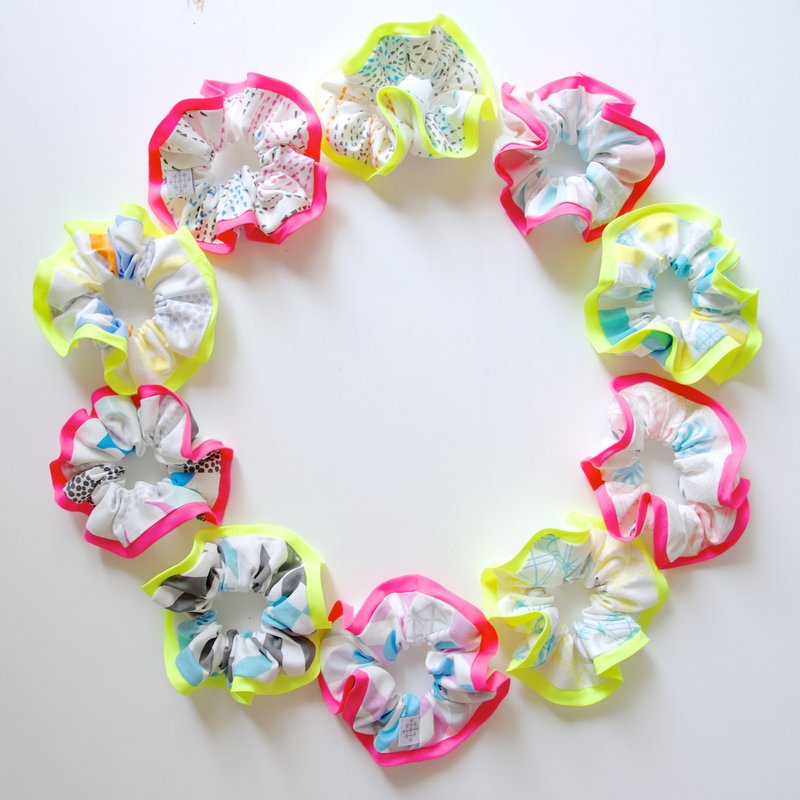 Hair scrunchy - 发饰 - 棉．麻 多色