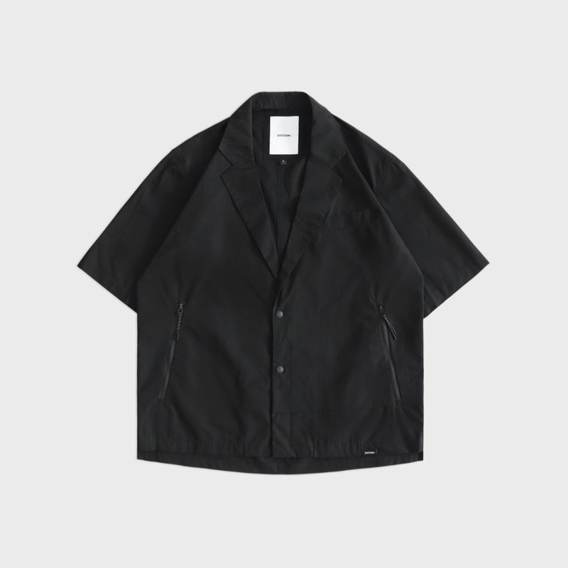 DYCTEAM - ORGANIC COTTON 防泼水机能_短袖衬衫西装外套 - 男装外套 - 其他材质 黑色