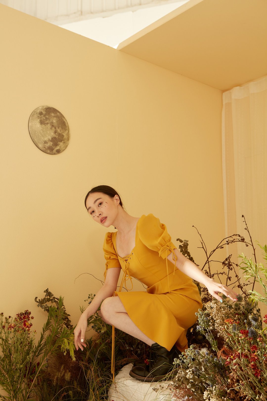 Exclusive Andrea dress - Yellow for Pinkoi only - 洋装/连衣裙 - 其他材质 