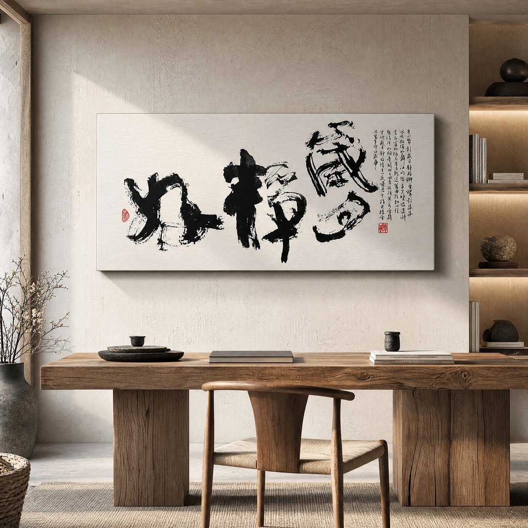 3070书法-无框画 | 乔迁礼物 | 开店 | 民宿布置 | 装饰画 - 海报/装饰画/版画 - 其他材质 黑色