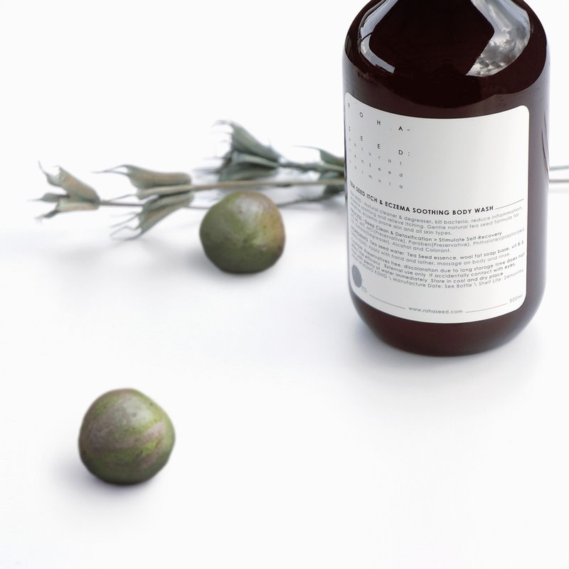 茶籽舒缓敏感及湿疹沐浴露 ( 调理式、500ml ) - 沐浴用品 - 植物．花 