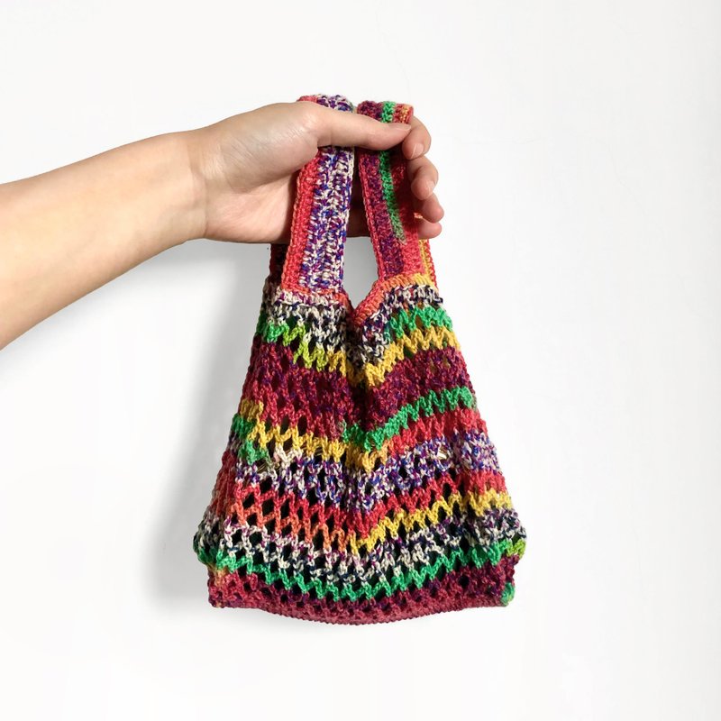 洞洞背心袋 _ 柏林阳光 - 手提包/手提袋 - 羊毛 红色