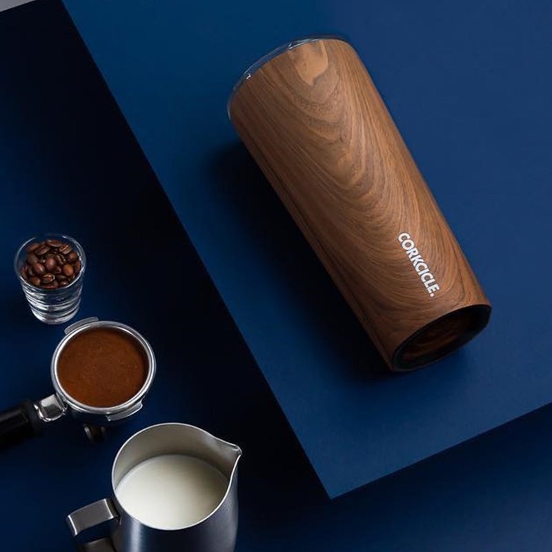 CORKCICLE Wood系列 三层真空宽口杯-470ml 胡桃木 - 保温瓶/保温杯 - 不锈钢 咖啡色