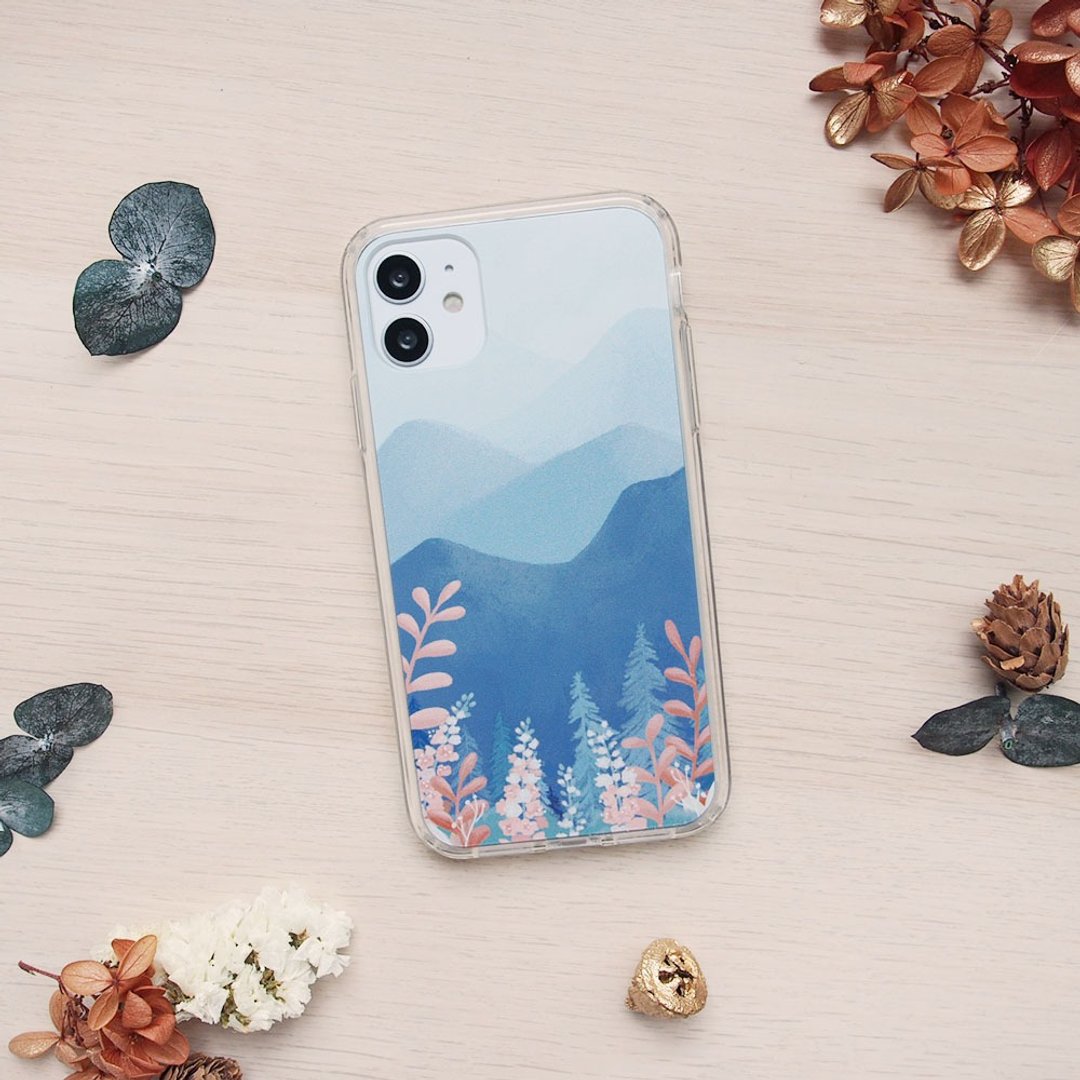 强透耐摔手机壳 iPhone 11 - 宁静山景 - 手机壳/手机套 - 聚酯纤维 蓝色