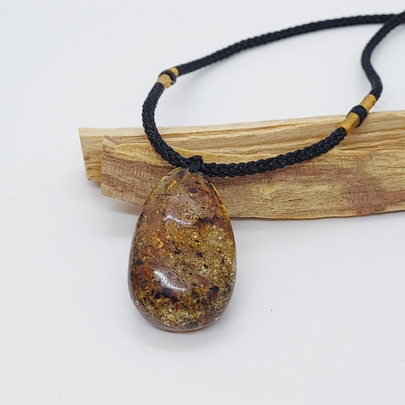 蜜蜡琥珀水滴吊咀 - 招财 健康 长寿之宝石 - 吊饰 - 半宝石 