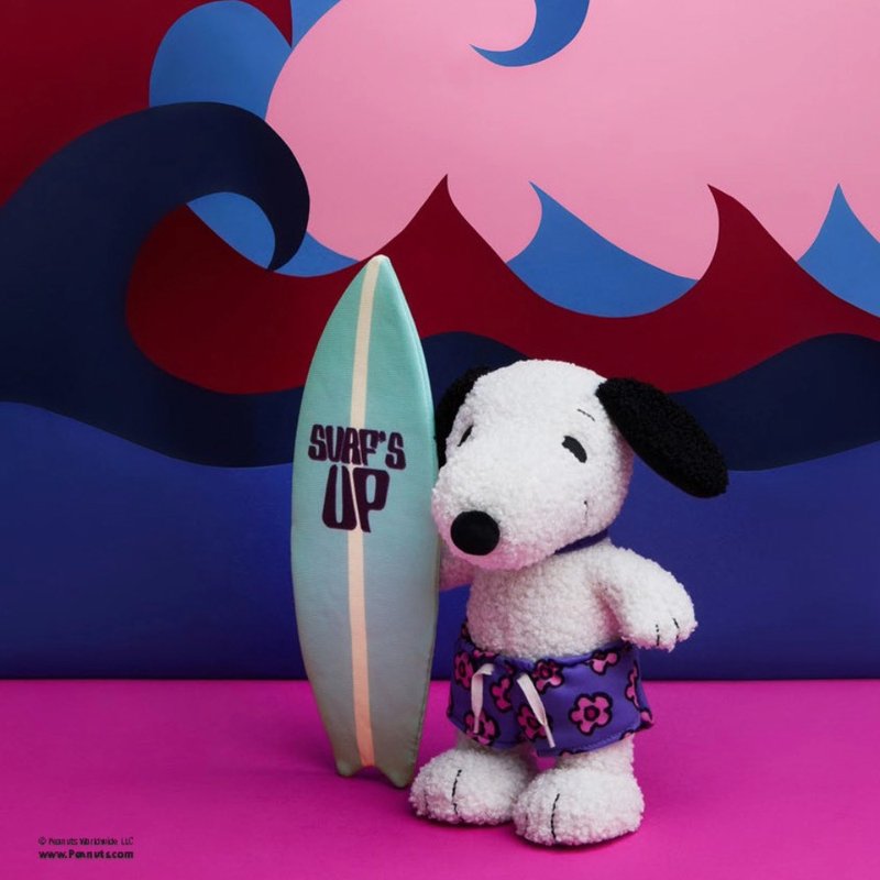 BON TON TOYS Snoopy史努比填充玩偶-冲浪狗 22cm - 玩偶/公仔 - 聚酯纤维 多色