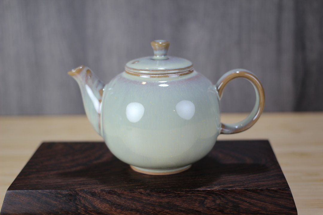 【送礼好物】240ml 乌龙奶茶 结晶釉 圆满茶壶 名家叶敏祥作 - 茶具/茶杯 - 瓷 
