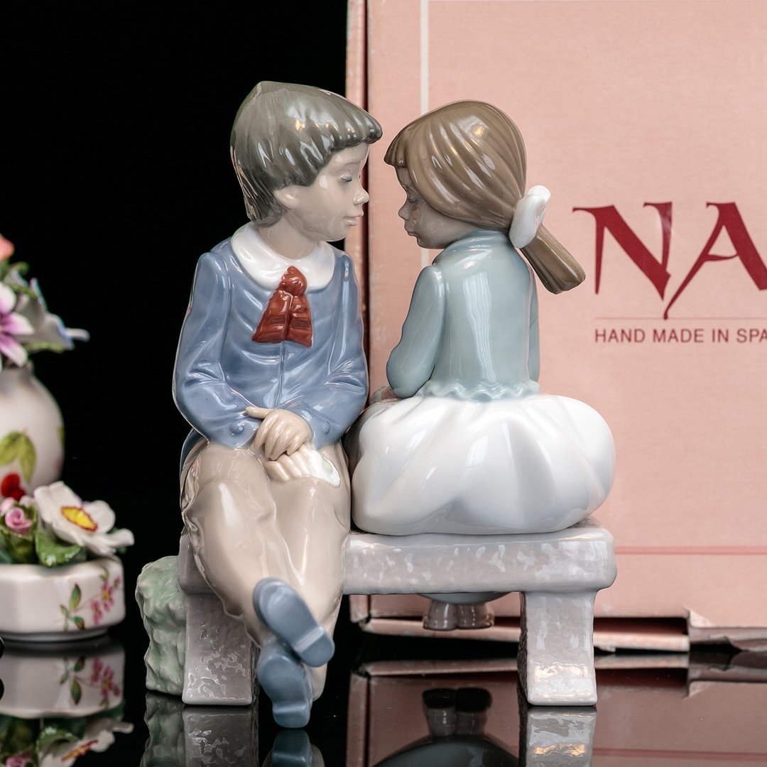 西班牙Lladro NAO雅致1990情人手工陶瓷娃娃情侣瓷偶雕塑摆饰 - 摆饰 - 瓷 