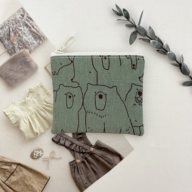 北极熊 | 小零钱包/万用包/拉链包 SS23 - 零钱包 - 棉．麻 多色