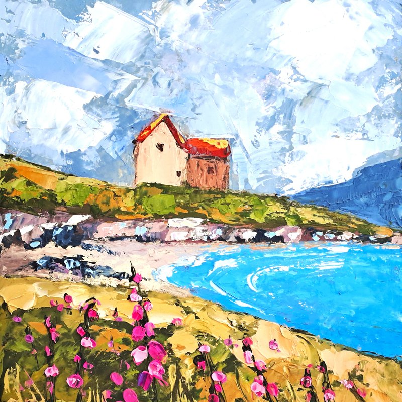 爱尔兰绘画 爱尔兰原创艺术 草地风景 油画 乡村艺术 - 海报/装饰画/版画 - 其他材质 多色