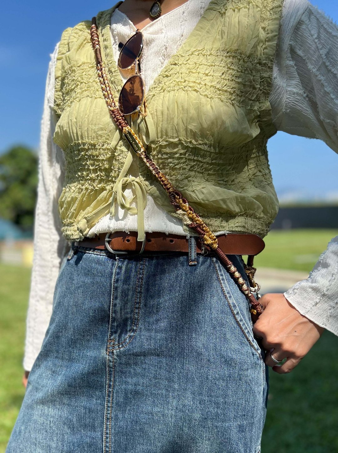编织手机挂绳/电话绳/斜背带 | Outing Strap 2.0 | 大地 - 挂绳/吊绳 - 丝．绢 咖啡色