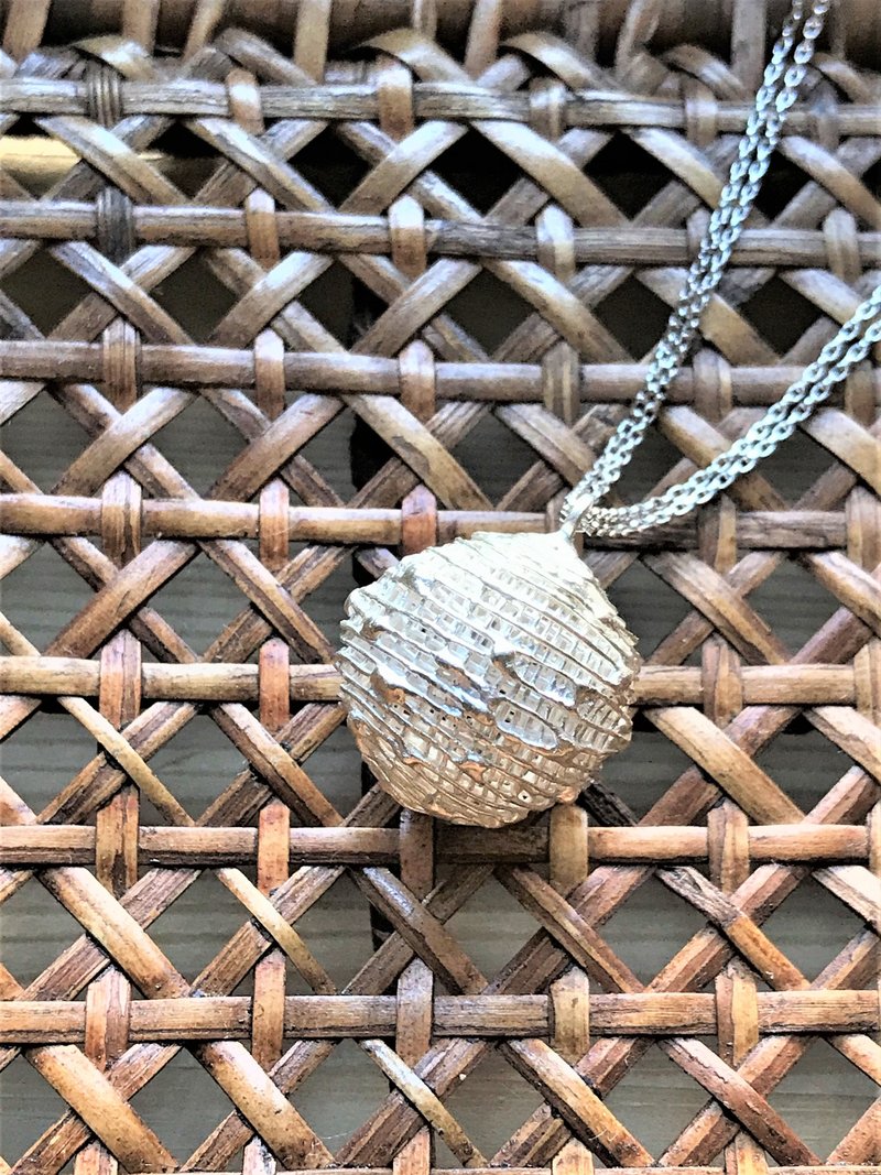 手作银饰-纯银<愈>小球吊坠 - 项链 - 纯银 银色