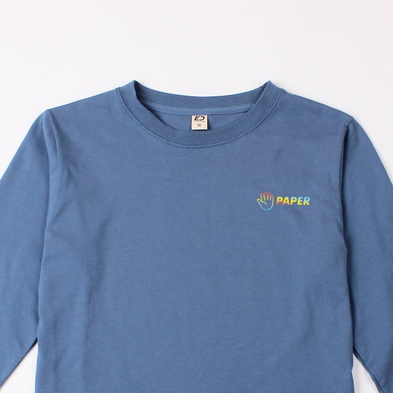 【爱的小手】Paper布  长T/女上衣/男上衣/T-Shirt/中性T - 女装 T 恤 - 棉．麻 白色