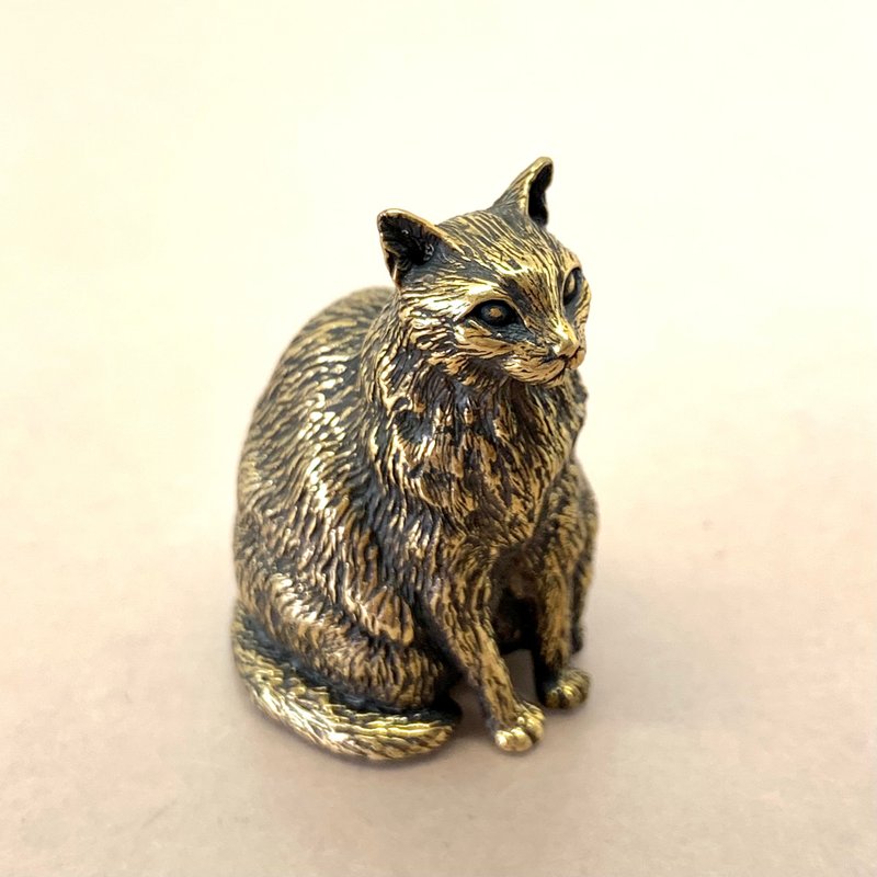 【定制】宠物猫猫 写实摆件订制 - 摆饰 - 贵金属 金色