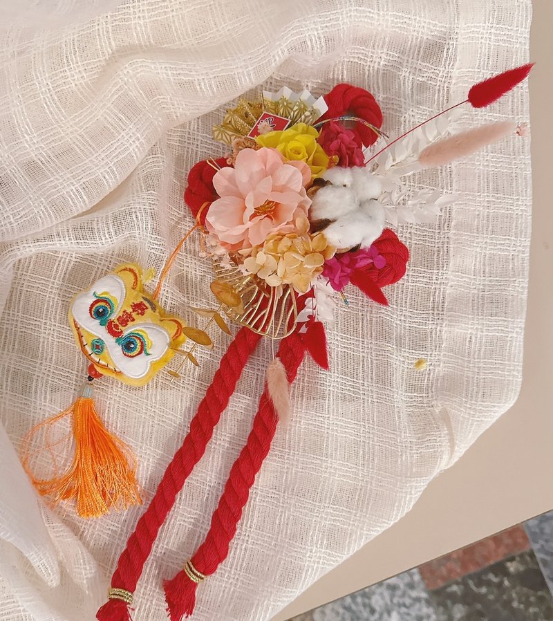 2026迎新限定 / 手作万字结(小) / 新年贺礼 - 干燥花/捧花 - 植物．花 红色