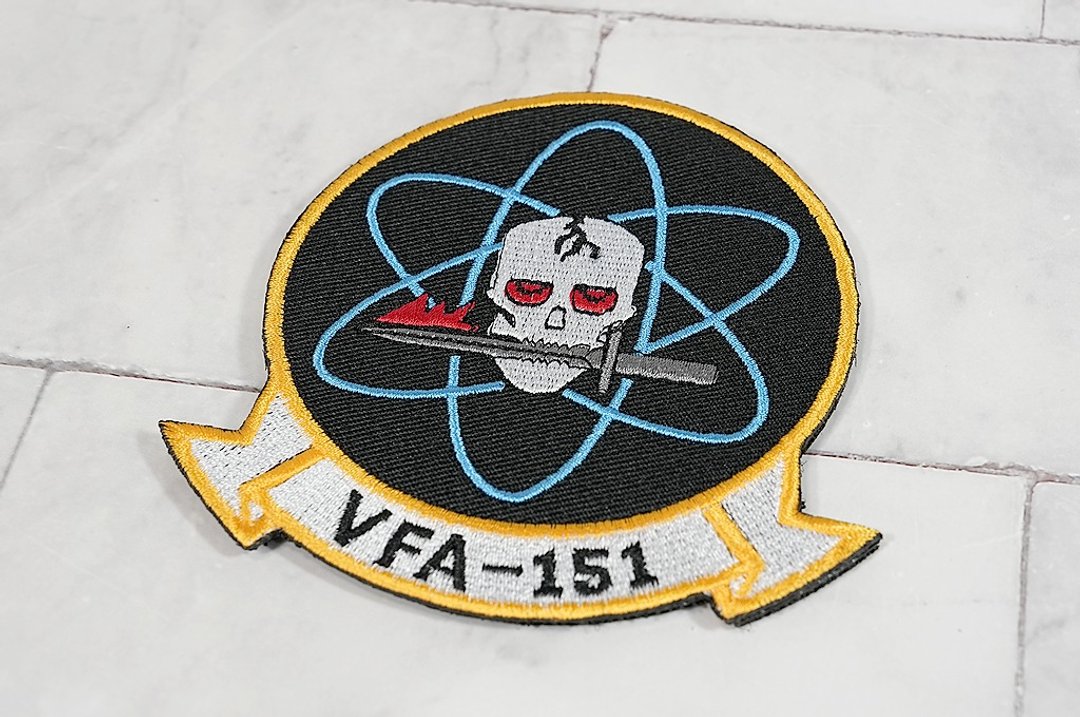 J-TECH│VFA-151 义警徽章│刺绣臂章 熨烫徽章 补丁布贴 魔鬼毡 - 徽章/别针 - 绣线 多色
