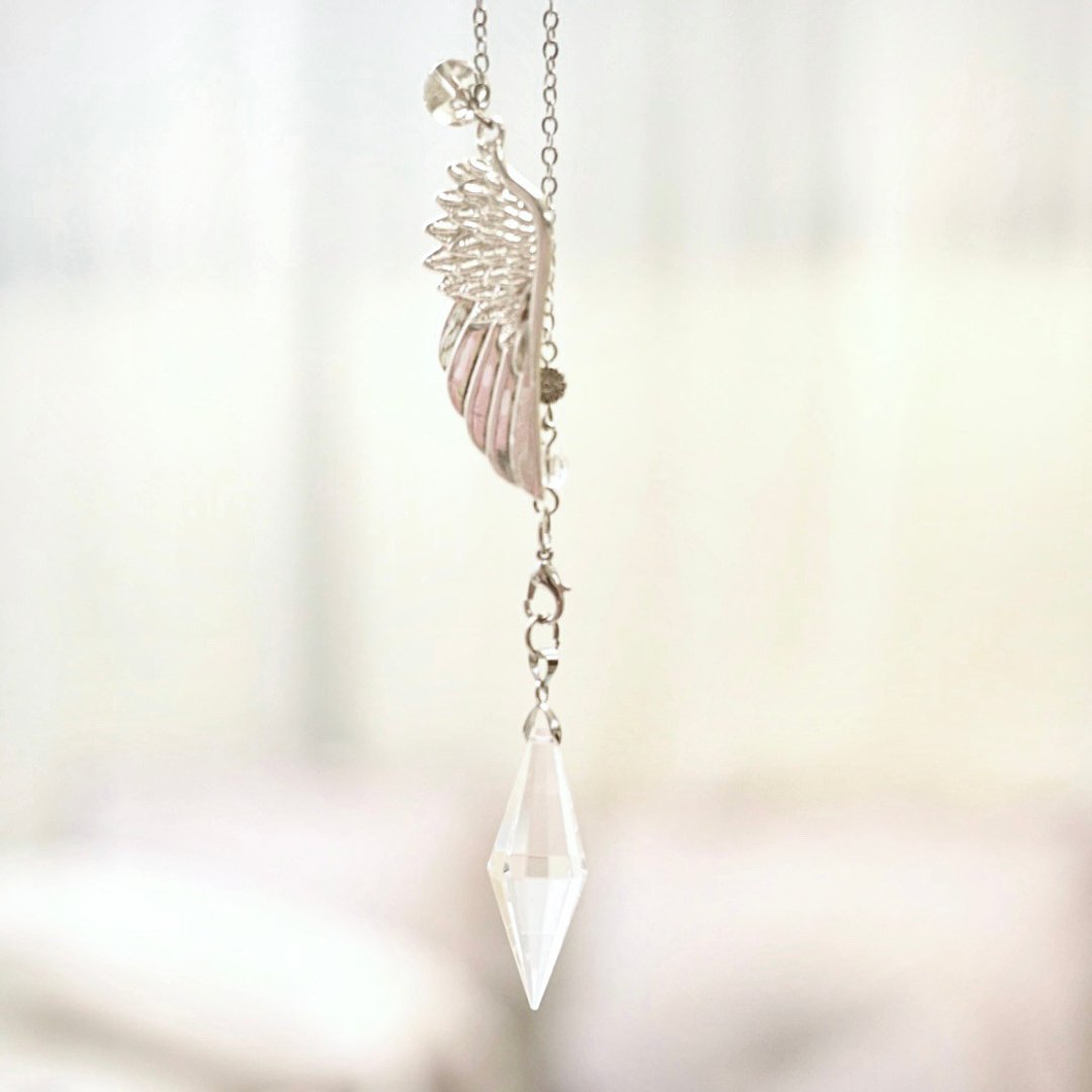 白光神圣天使灵摆 HOLY LIGHT ANGEL PENDULUM - 其他 - 水晶 银色