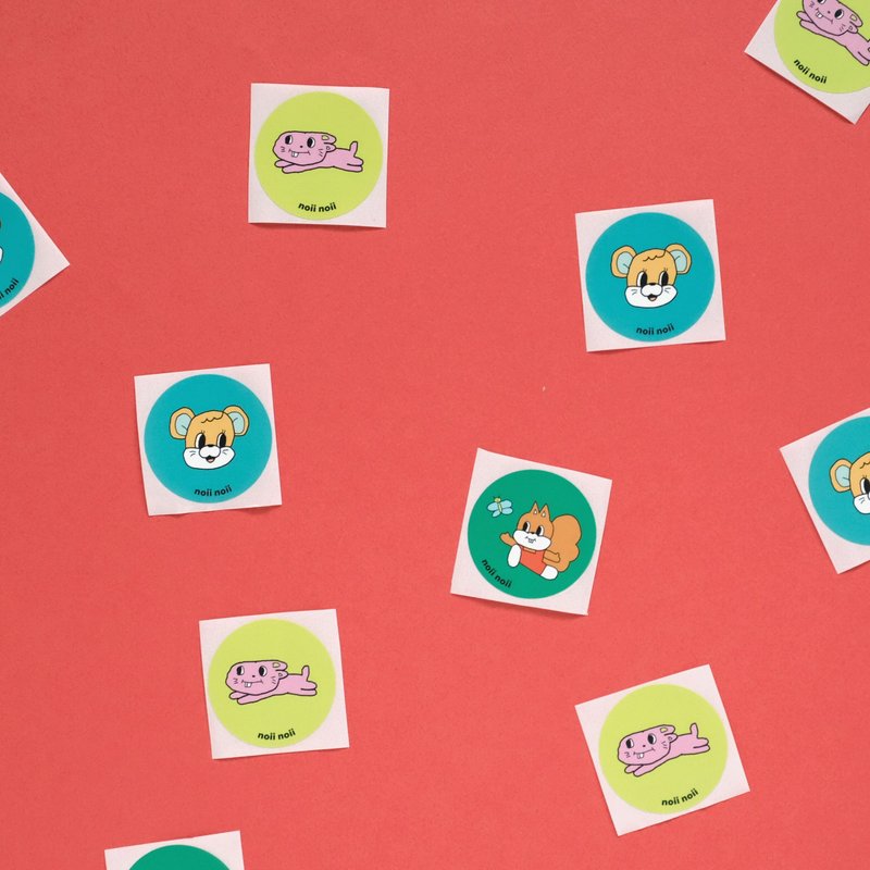 贴纸组3入 / 限加购 - 贴纸 - 纸 粉红色