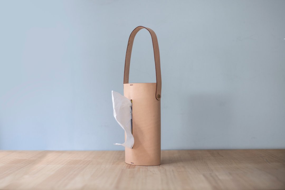 Leather Tissue Box 三用手工牛皮面纸盒 - 收纳用品 - 真皮 透明
