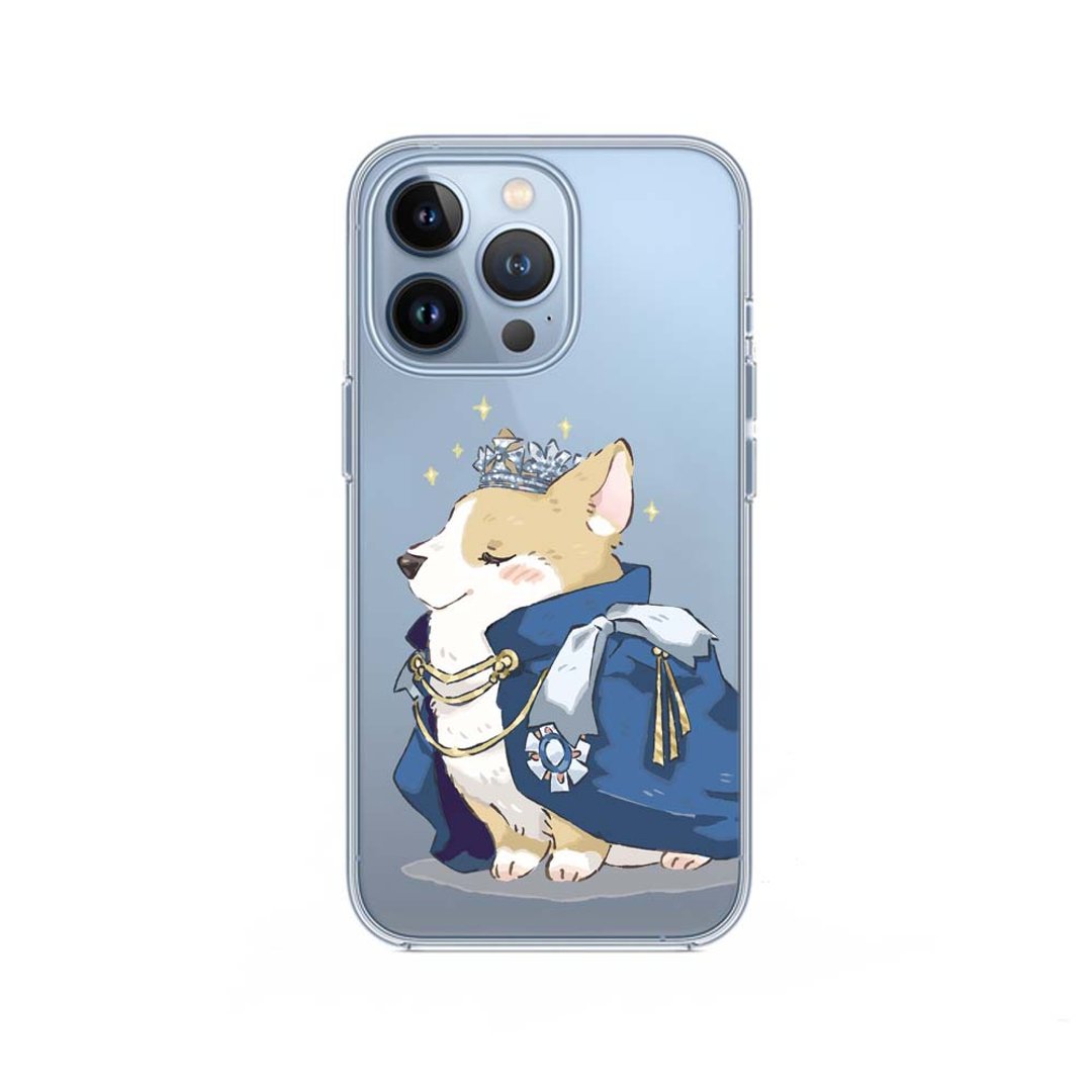 女皇的哥基- 透明软壳- iPhone 14 pro, Xs至iPhoneSE3, Samsung - 手机壳/手机套 - 硅胶 蓝色