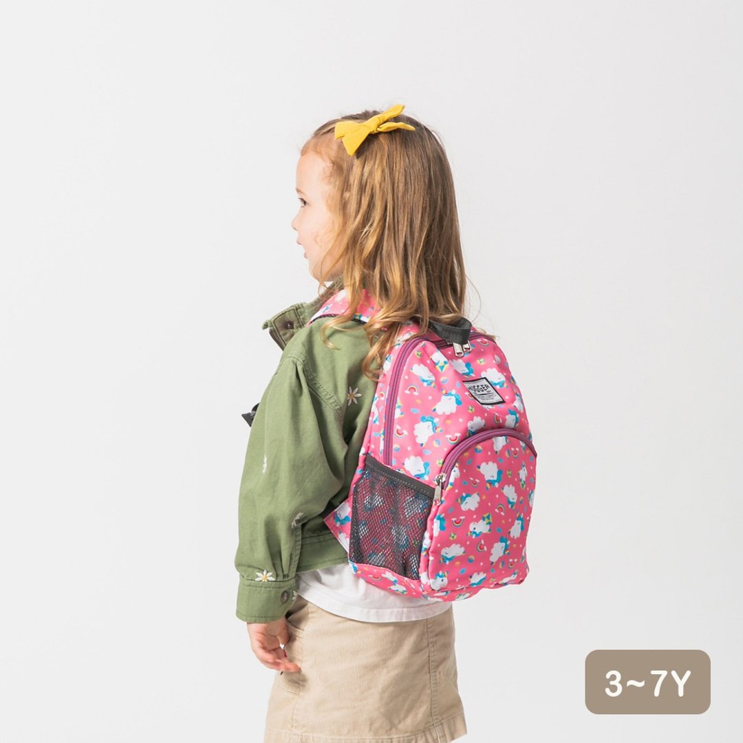 HUGGER 幼童后背包 独角兽彩虹/甜甜圈/钻 学龄前儿童背包 B5 大小 - 背包/袋子 - 尼龙 粉红色
