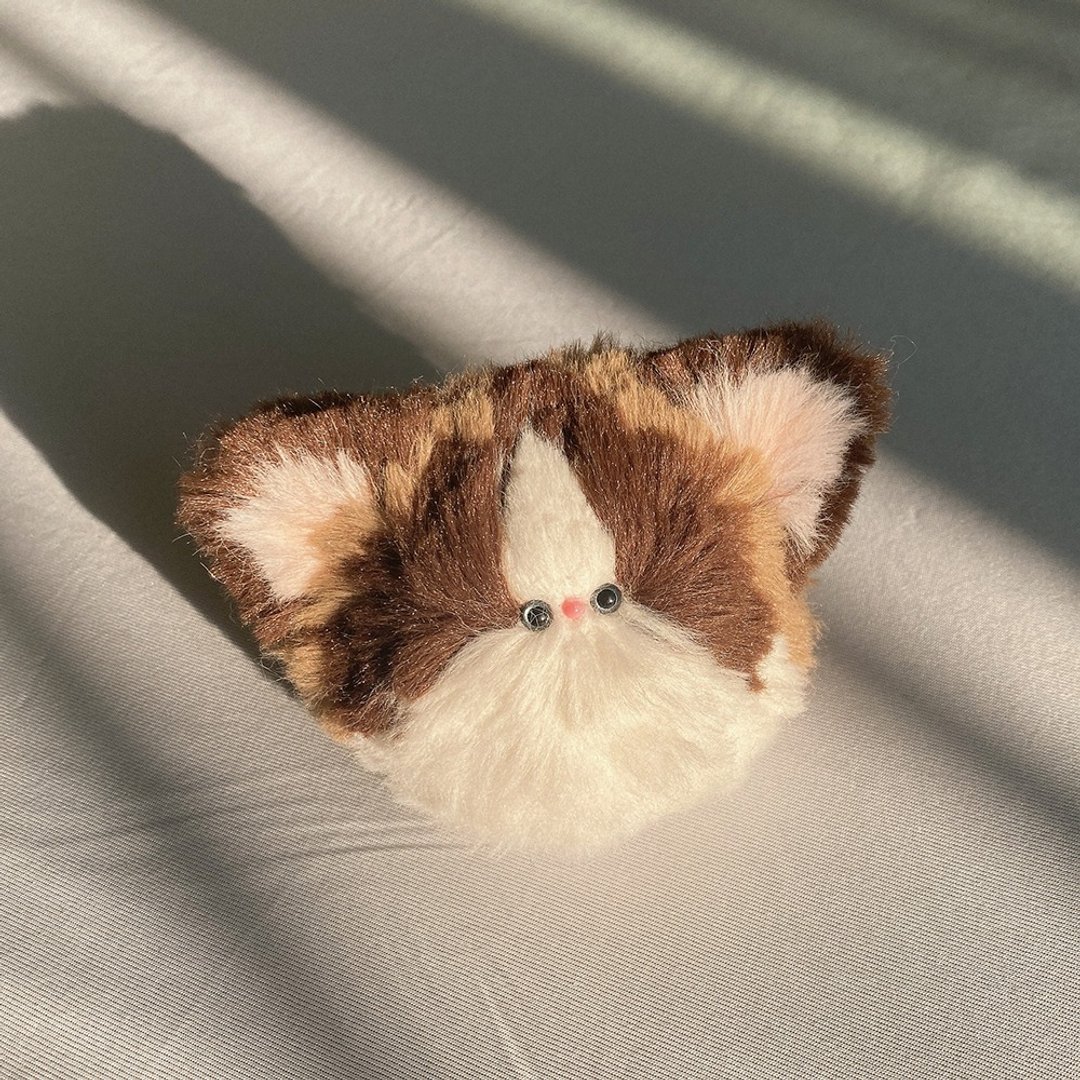 棕色布偶猫钥匙圈 - 钥匙链/钥匙包 - 其他材质 咖啡色