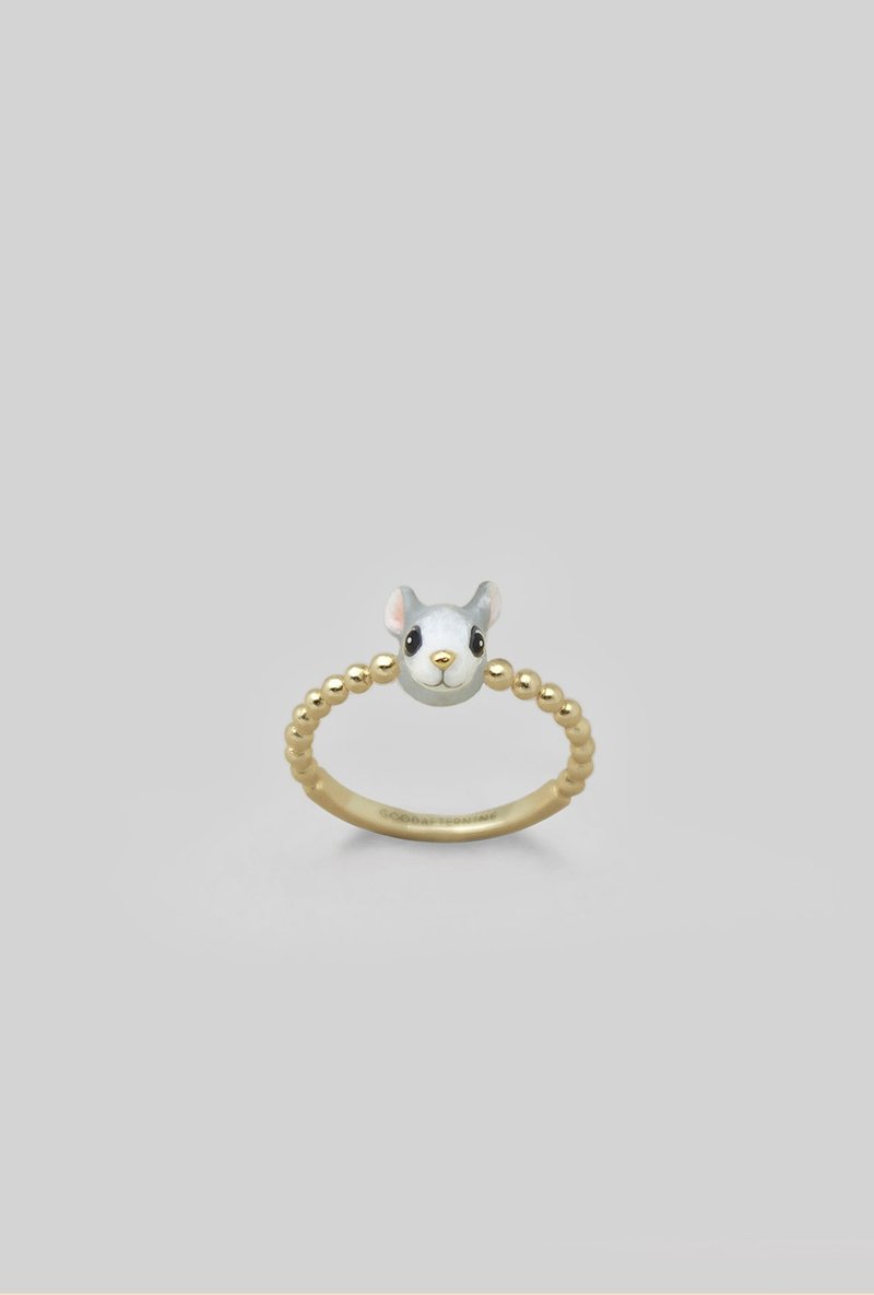 Rat Ring - Chinese zodiac animals. Sign - Zign Collection , 鼠年 - 戒指 - 其他金属 灰色