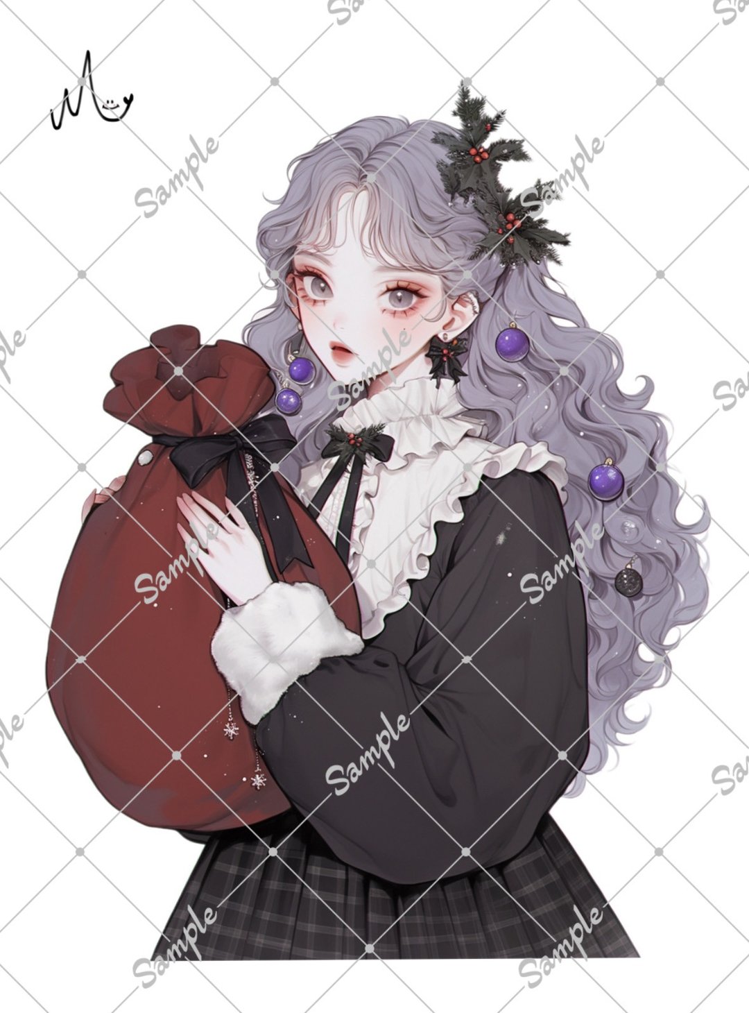 原创角色贴纸圣诞节至 12 月 15 日 - 贴纸 - 纸 