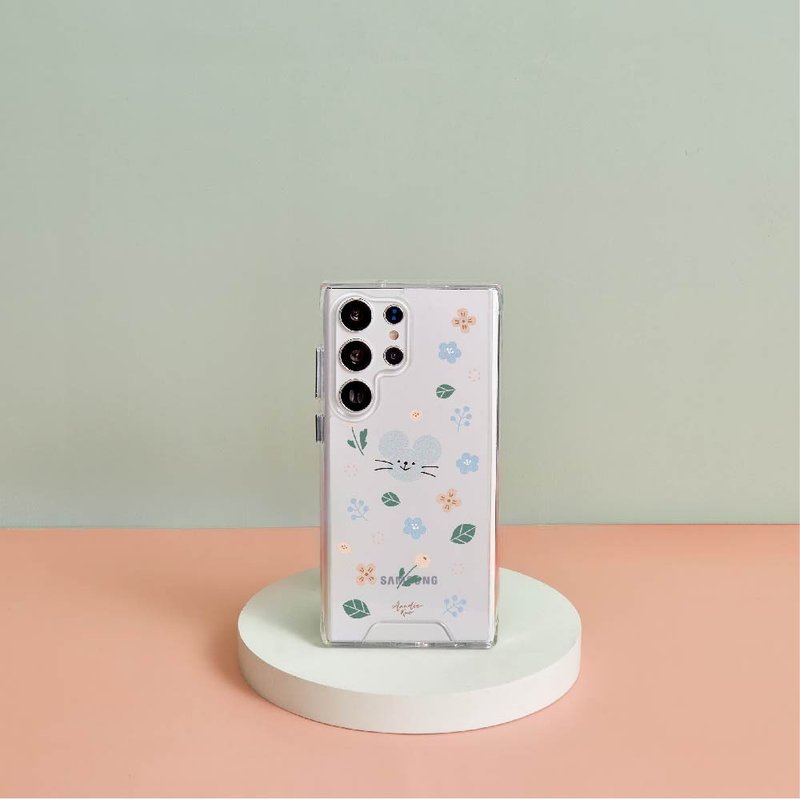 Mandie花花小鼠防摔透明SAMSUNG手机壳 - 手机壳/手机套 - 塑料 多色