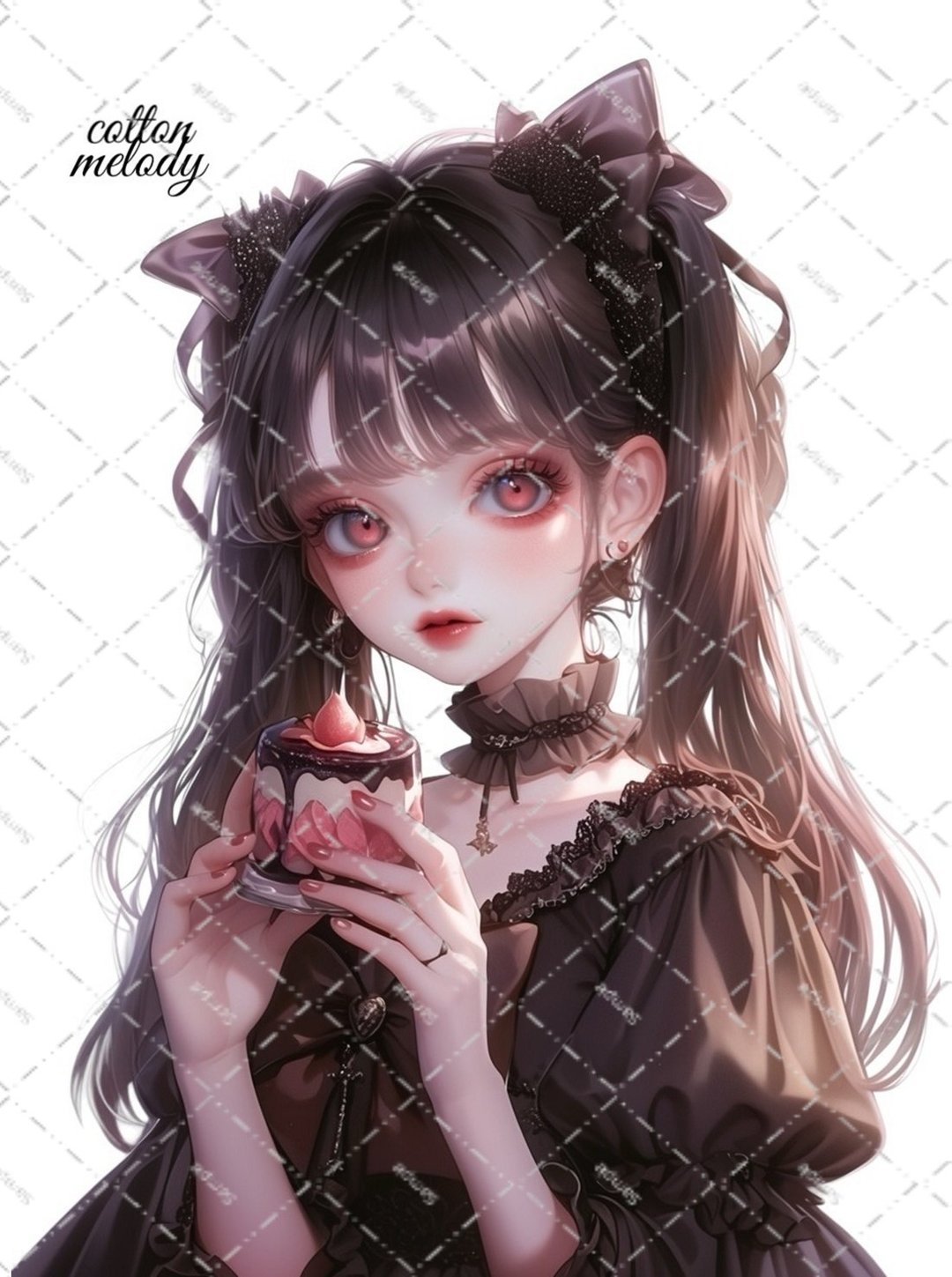 original sticker no.2222 人物贴纸 原创贴纸 原创人物贴纸 装饰贴纸 cotton melody - 贴纸 - 纸 