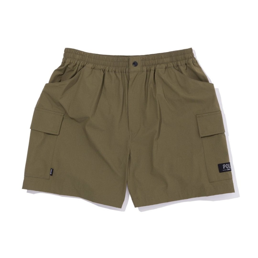 日本限定POLER STRETCH RIP RELAX CARGO SHORTS 工装短裤 / 橄榄 - 男士短裤 - 其他材质 绿色