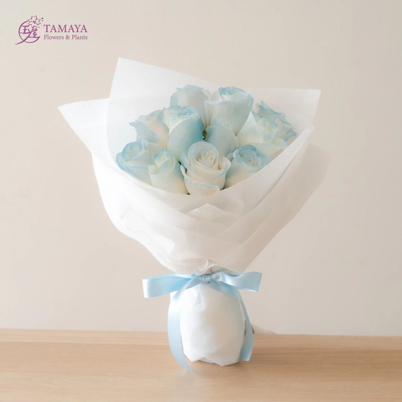 群青恋玫瑰花束 | 朵数可选 - 植栽/盆栽 - 植物．花 蓝色