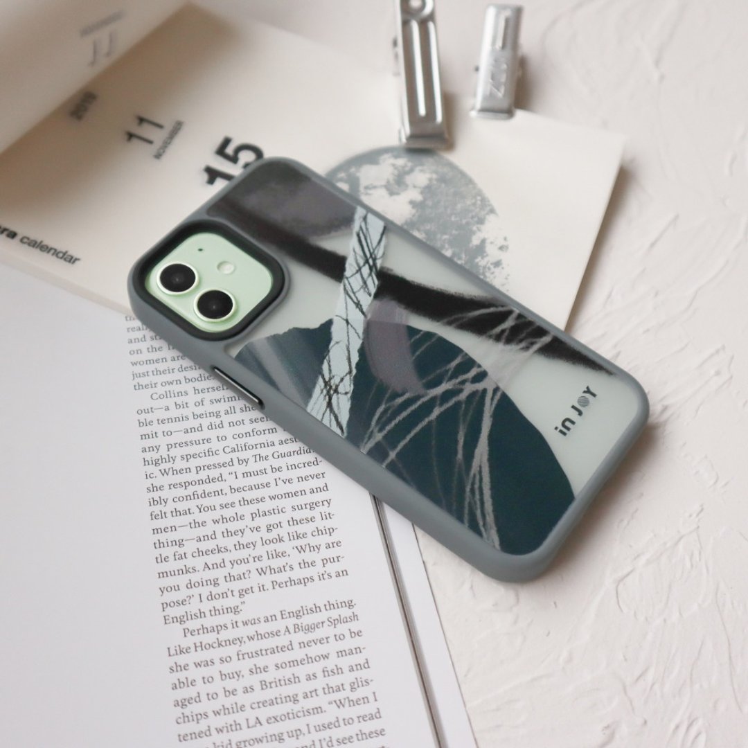 iPhone 17/16 手机壳∣秋日乐章 磨砂 MagSafe 磁吸防摔手机壳 - 手机壳/手机套 - 塑料 灰色
