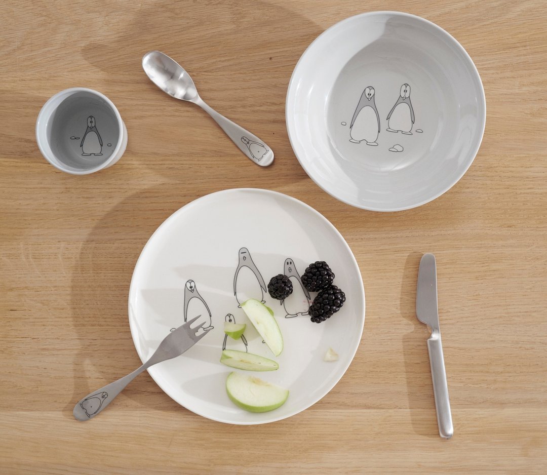 【Stelton】Pingo 儿童杯盘三件组 - 儿童餐具/餐盘 - 塑料 