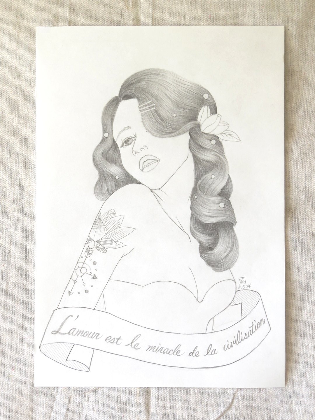 发型素描原画 - Passionate - 其他 - 纸 灰色