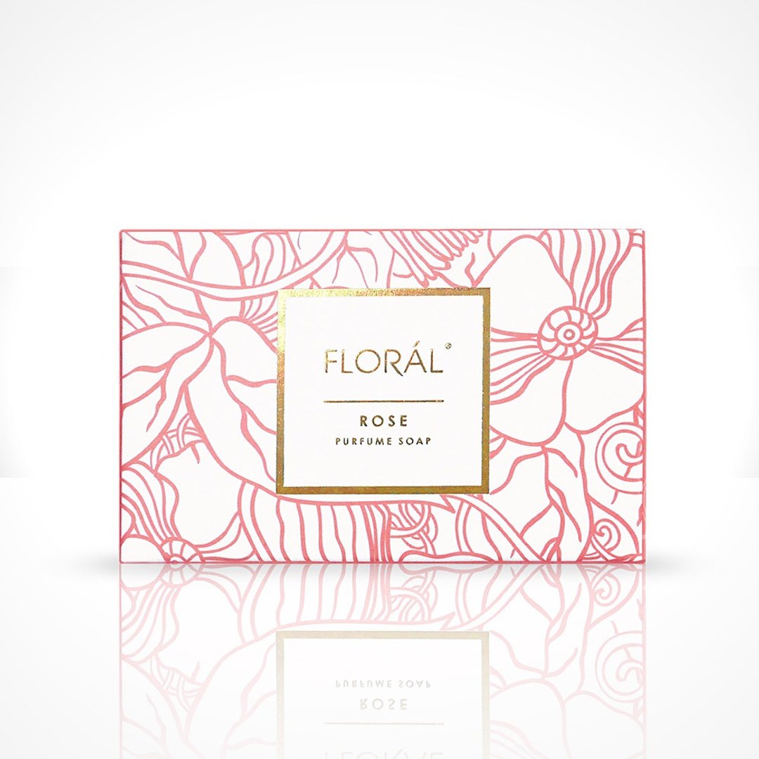 【FLORAL】香水保湿皂．典雅玫瑰香 180g - 脸部清洁/卸妆用品 - 植物．花 粉红色