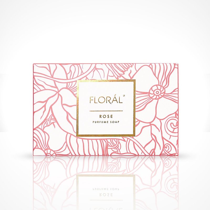 【FLORAL】香水保湿皂．典雅玫瑰香 180g - 脸部清洁/卸妆用品 - 植物．花 粉红色