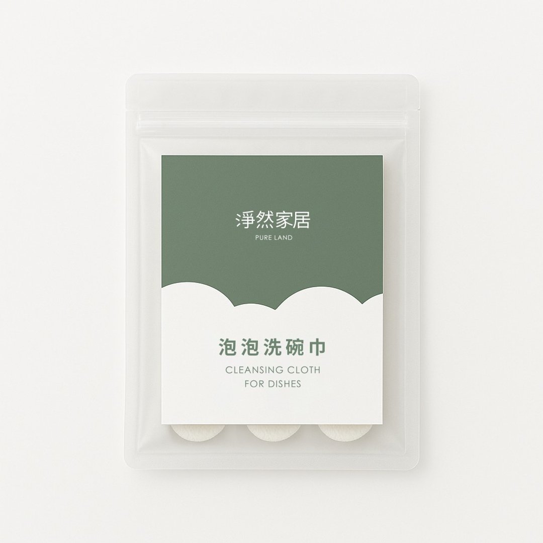 净然家居 泡泡洗碗巾 随身包 - 碗盘清洁 - 其他人造纤维 白色