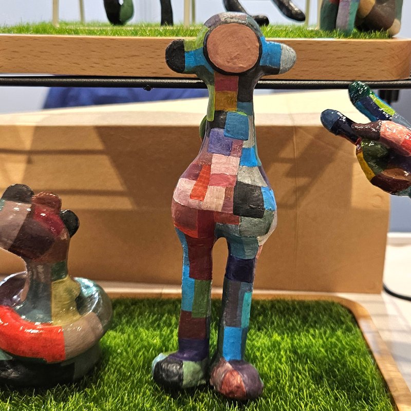 【手工雕塑】无臂猴 雕塑工艺品 编号 NO.10 - 摆饰 - 粘土 多色