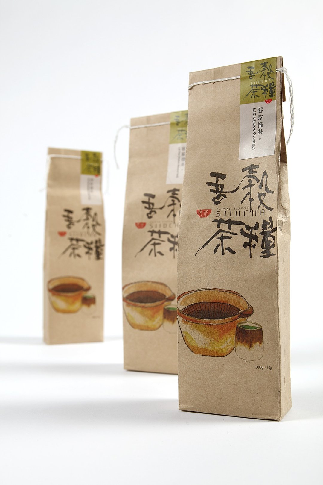 【 新台湾伴手礼推荐 】客家擂茶无糖 Hakka Lei-cha台湾特色礼品 - 谷物麦片 - 其他材质 卡其色