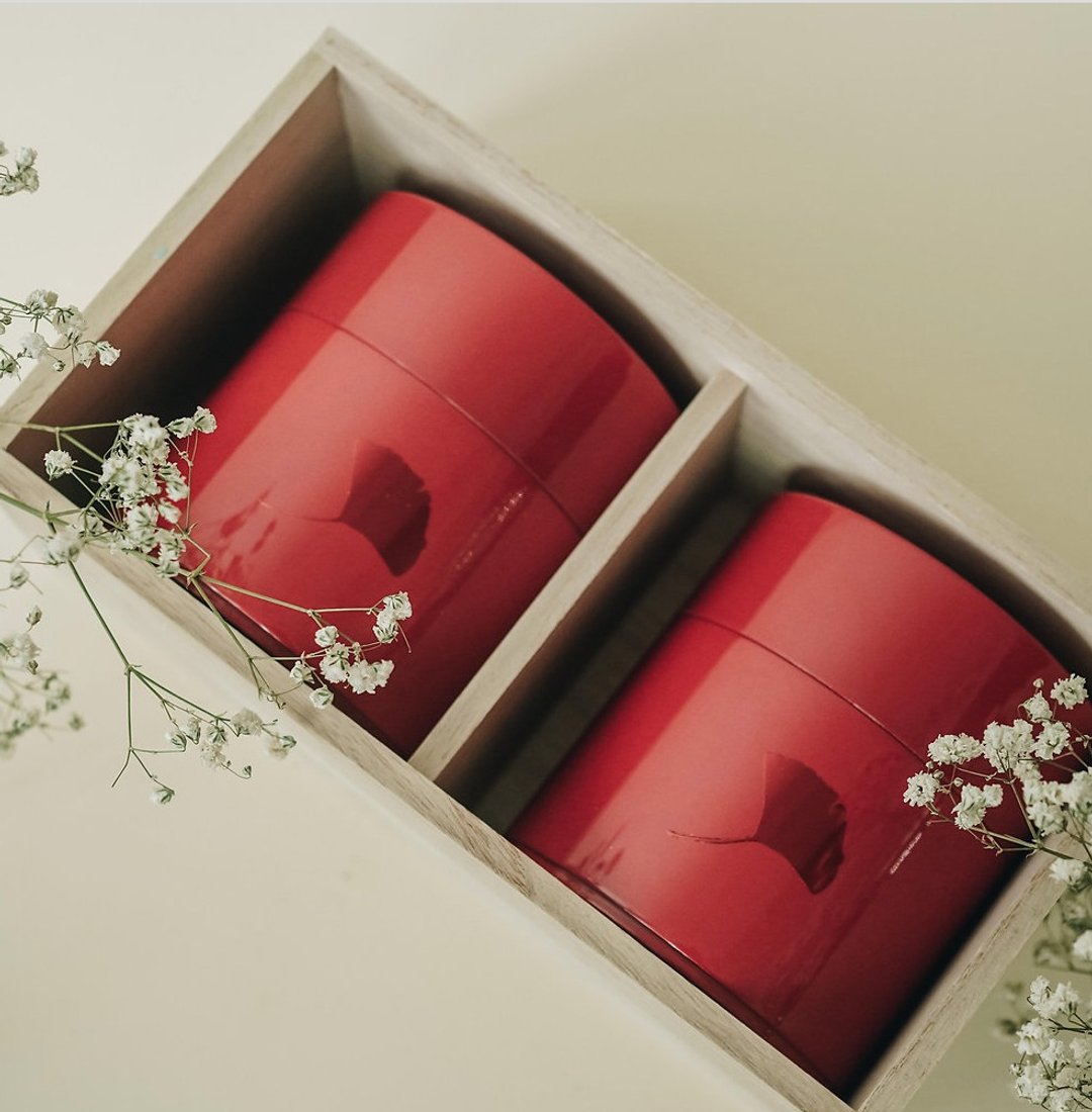 日本江东堂手造茶罐 - 茶具/茶杯 - 其他材质 